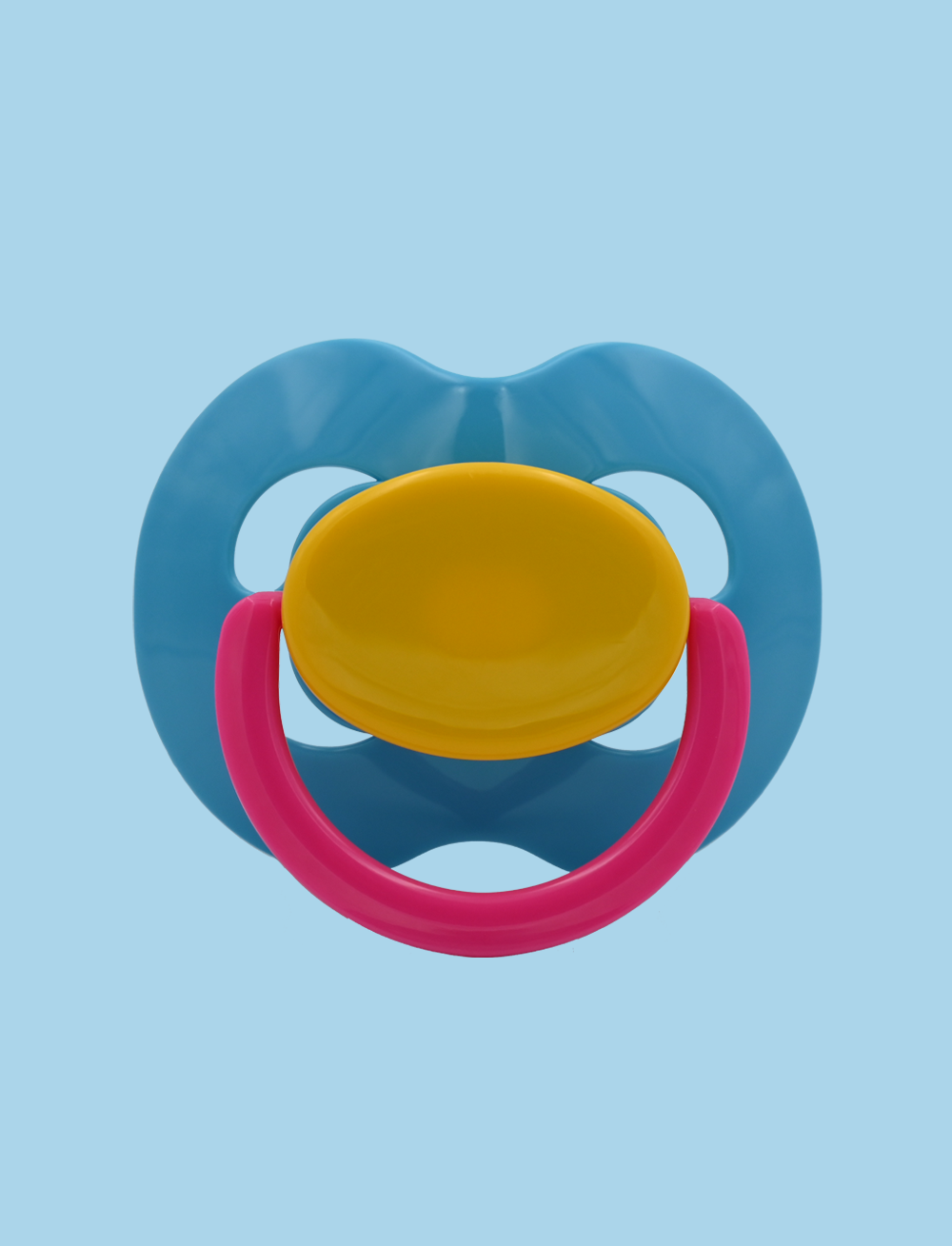 Pacifier Kiddo LULLY XXL - Azul Claro+Amarillo+Rosa