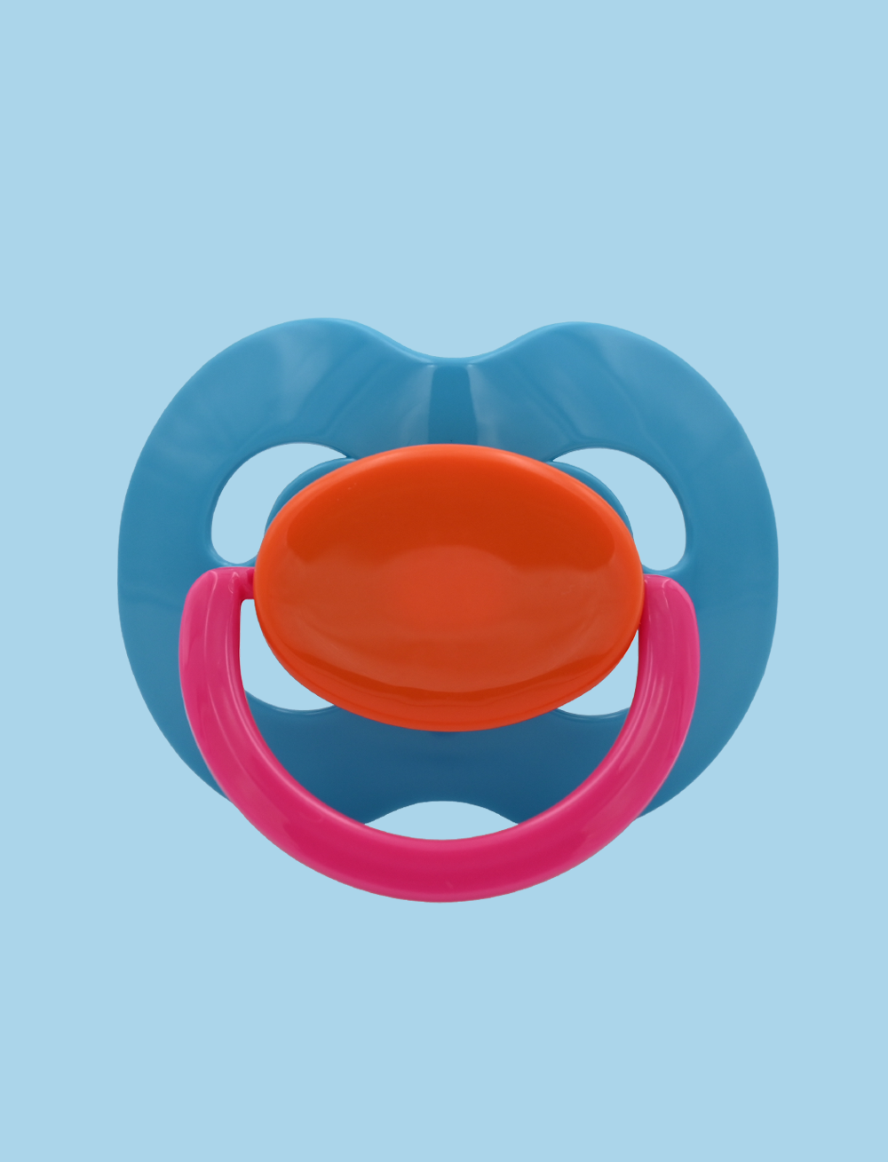 Pacifier Kiddo LULLY XXL - Azul Claro+Naranja+Rosa