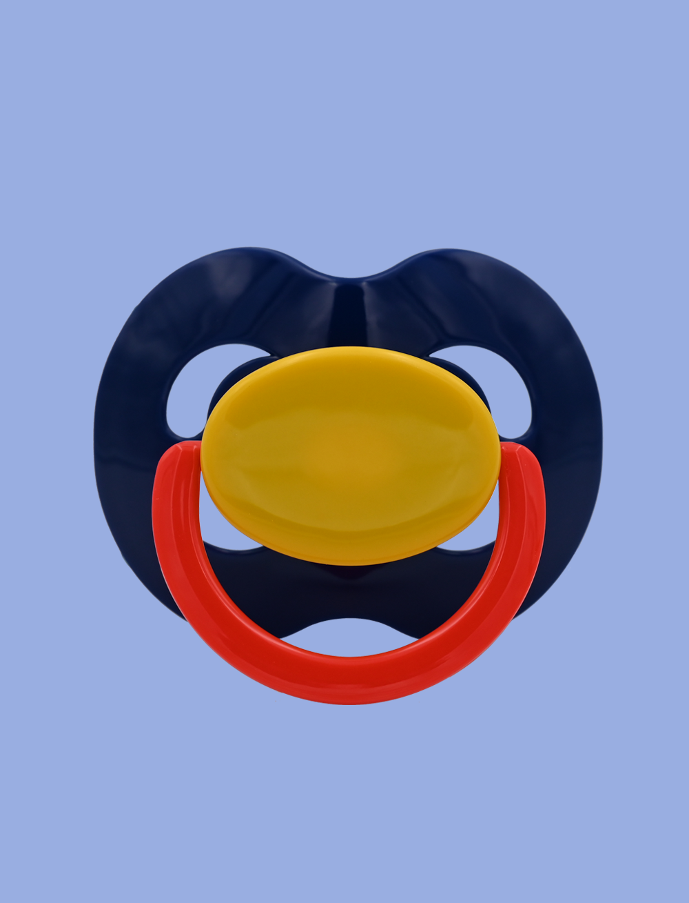 Pacifier Kiddo LULLY XXL - Azul Obscuro+Amarillo+Rojo