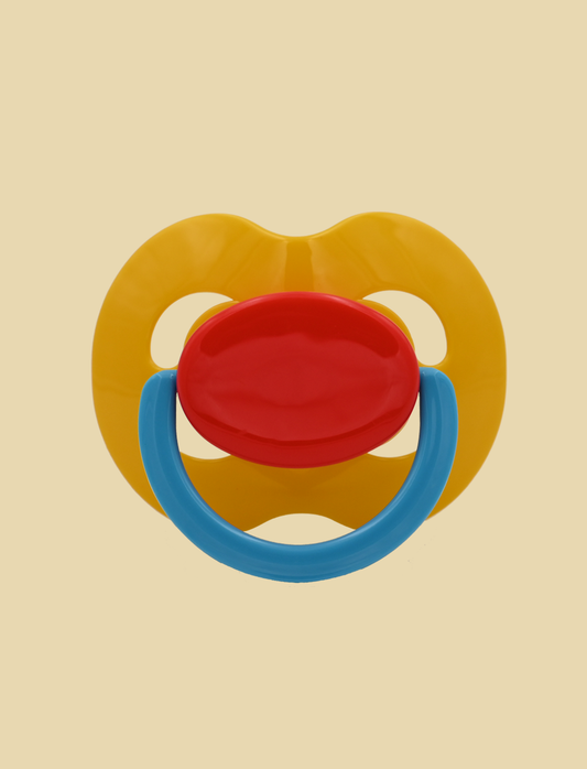Pacifier Kiddo LULLY XXL - Amarillo+Rojo+Azul Claro