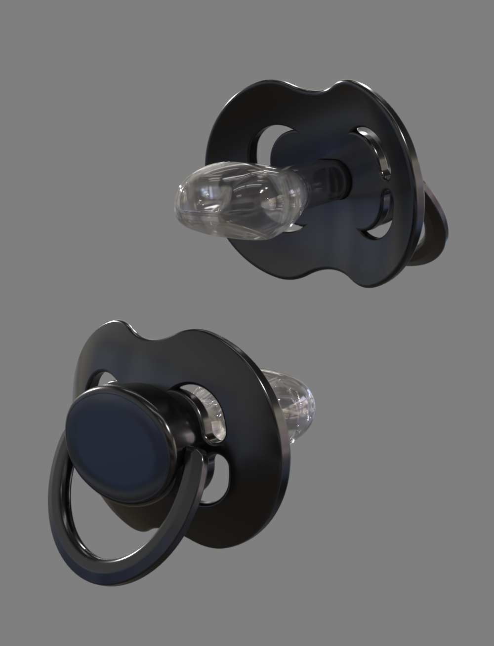 Pacifier Kiddo LULLY XXL - Negro