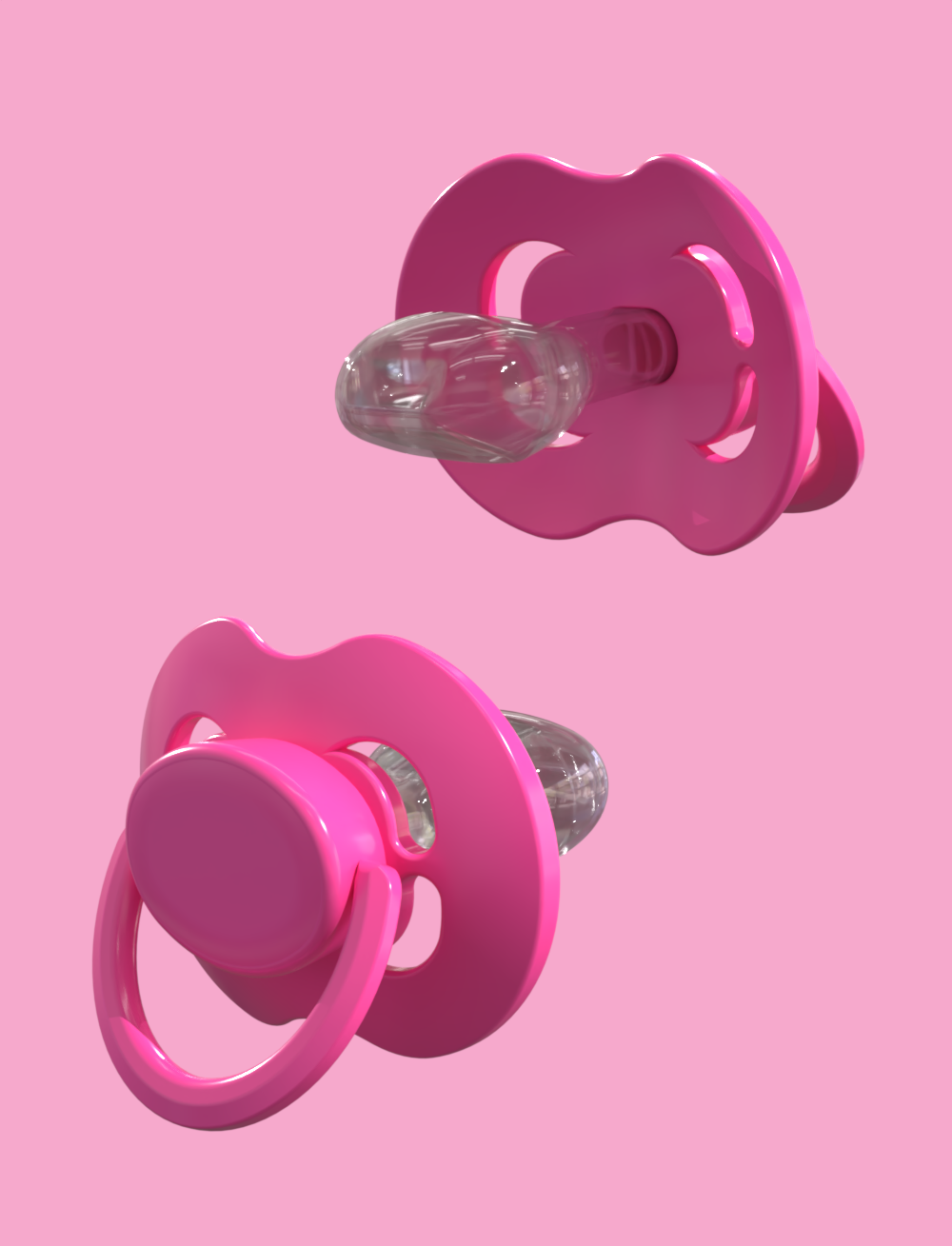 Pacifier Kiddo LULLY XXL - Rosa