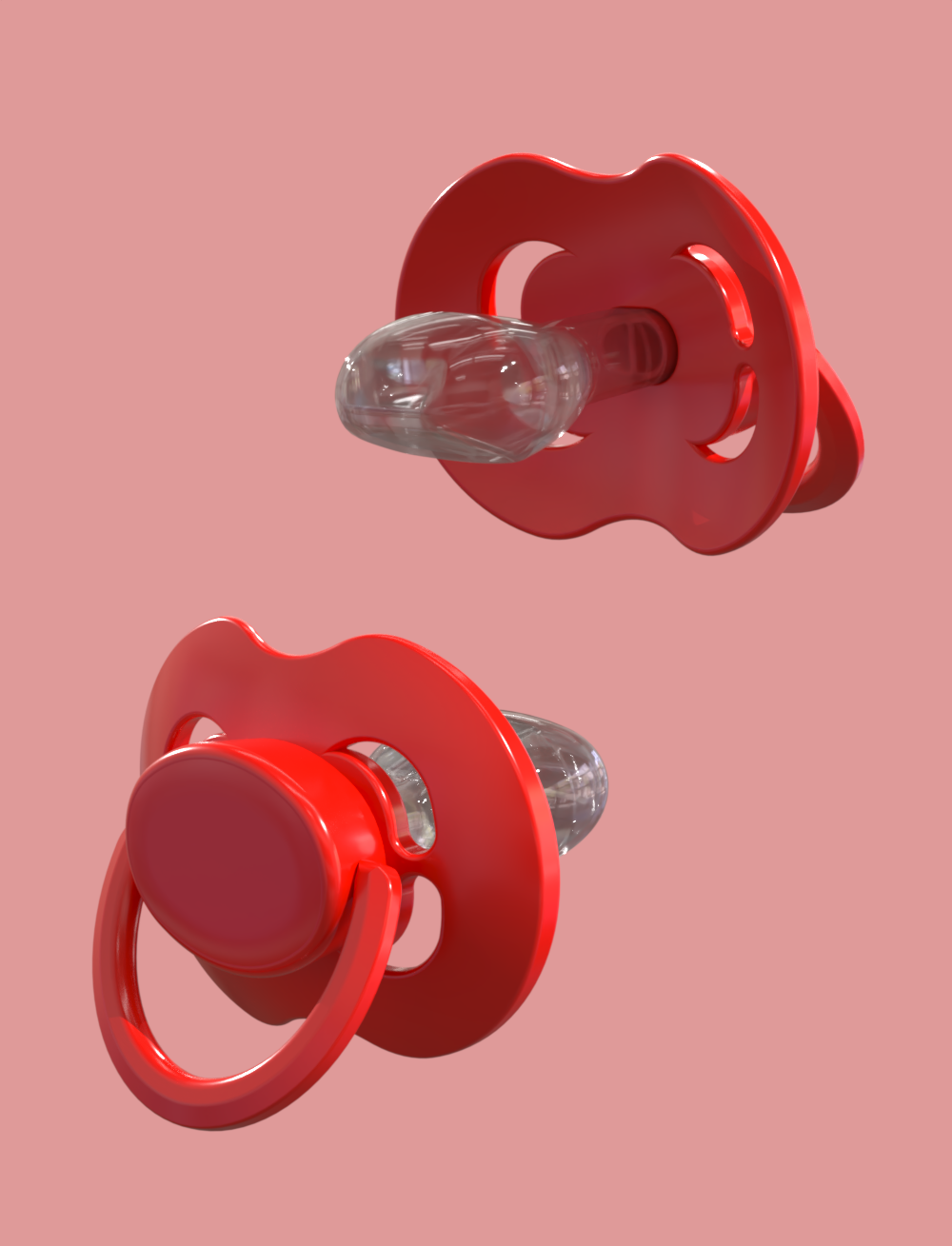 Pacifier Kiddo LULLY XXL - Rojo