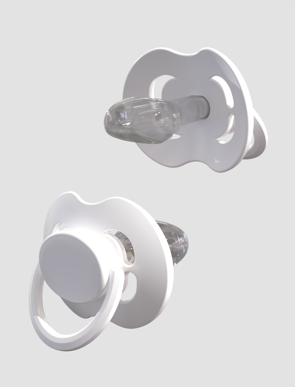 Pacifier Kiddo LULLY XXL - Blanco